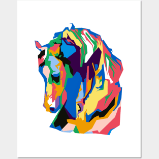 Abstract horse in WPAP Posters and Art